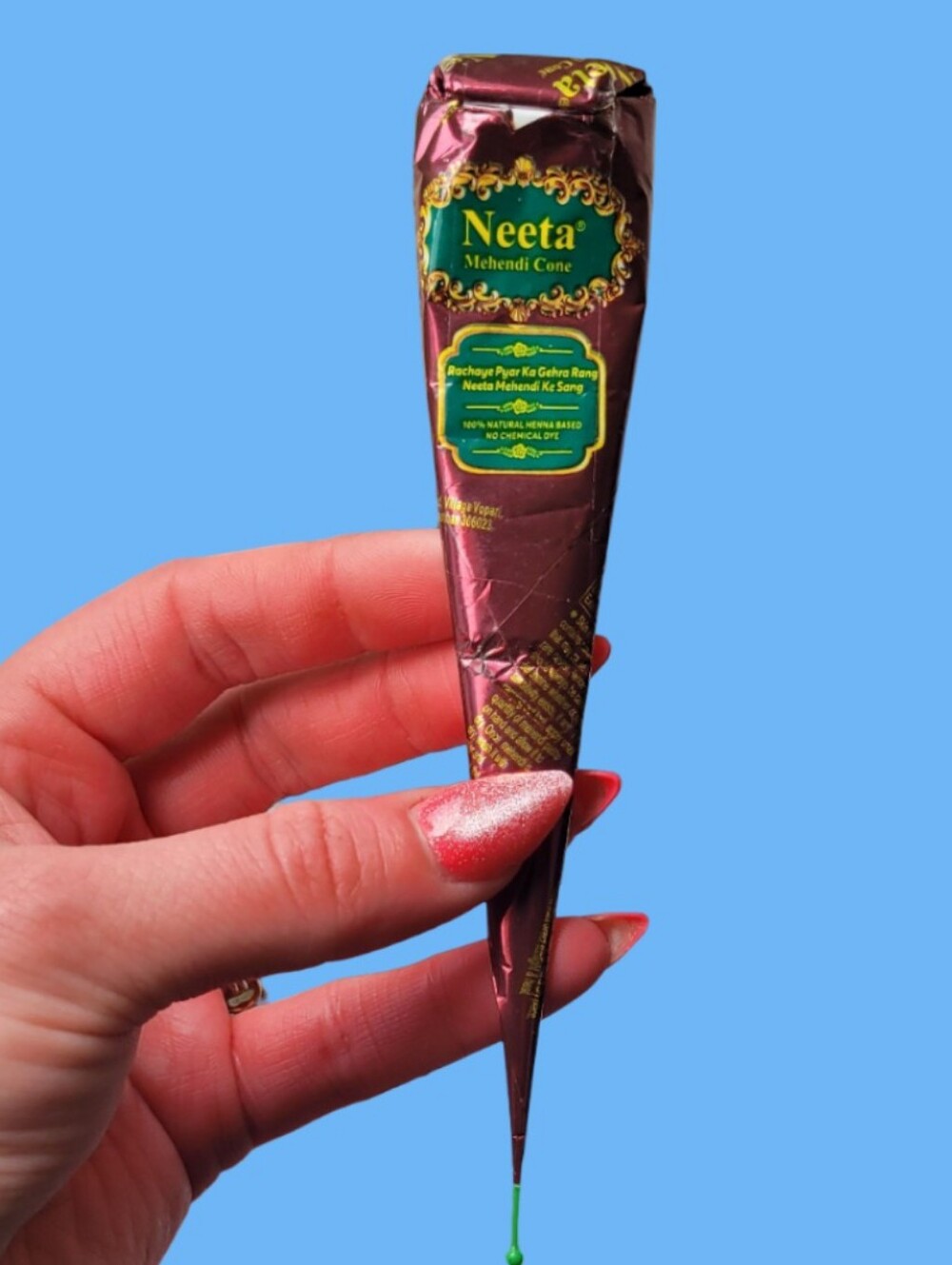 NEW Mehendi Cone 100% Henna Based Tube